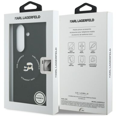 Samsung Z Fold7 5G black MagSafe PU Karl & Choupette Heads KARL LAGERFELD nugarėlė KLHMZFD7PSMLRKCK 7