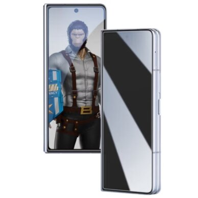Samsung Z FOLD7 5G black pilnas Mr. Monkey 5D PRIVACY stiklas