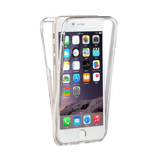 Samsung A6 2018 skaidrus Ultra Slim 360 dėklas 3