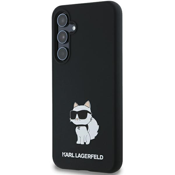 Samsung A55 5G black Silicone Choupette KARL LAGERFELD nugarėlė 1