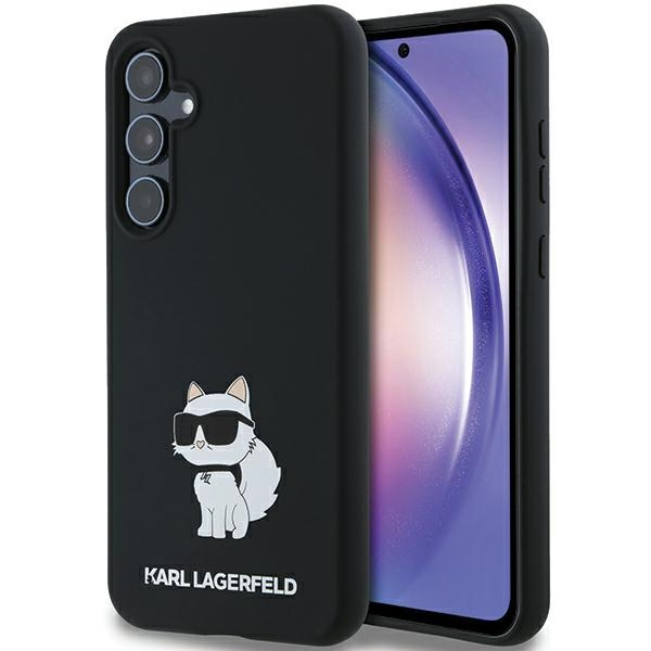 Samsung A55 5G black Silicone Choupette KARL LAGERFELD nugarėlė