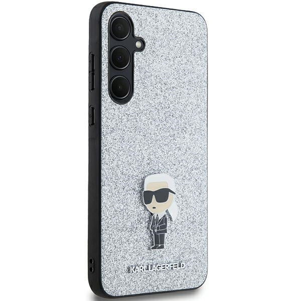 Samsung A55 5G silver Fixed Glitter Ikonik Metal Pin KARL LAGERFELD nugarėlė 3