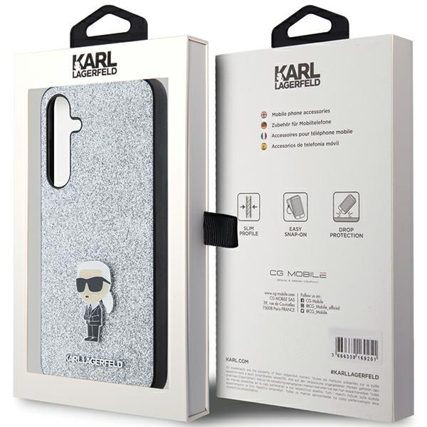 Samsung A55 5G silver Fixed Glitter Ikonik Metal Pin KARL LAGERFELD nugarėlė 7