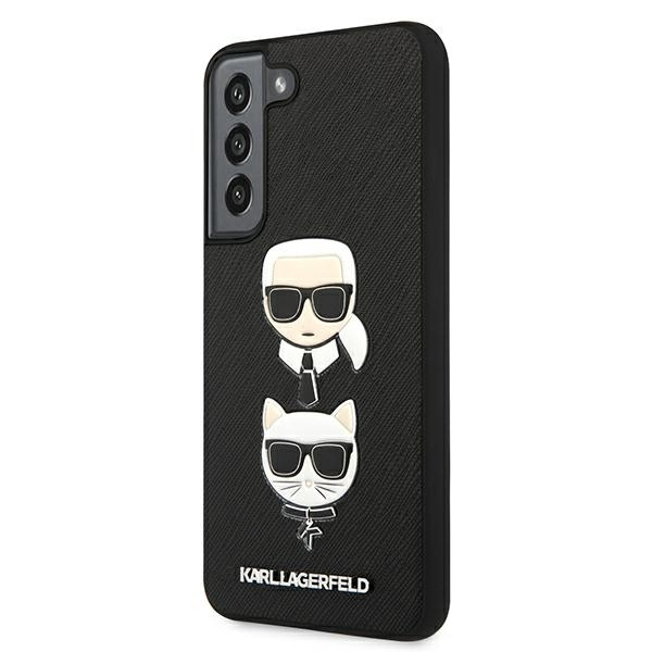 Samsung S22 PLUS juoda KARL LAGERFELD nugarėlė KLHCS22MSAKICKCBK 3