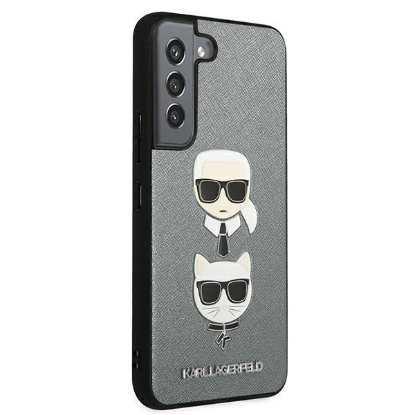 Samsung S22 PLUS sidabro sp. KARL LAGERFELD nugarėlė KLHCS22MSAKICKCSL 4