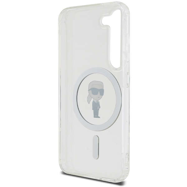 Samsung S23 transparent MagSafe Ikonik IML KARL LAGERFELD nugarėlė 6