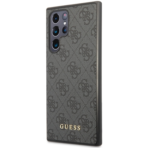 Samsung S23 ULTRA black PU Leather 4G Metal Logo GUESS nugarėlė 1