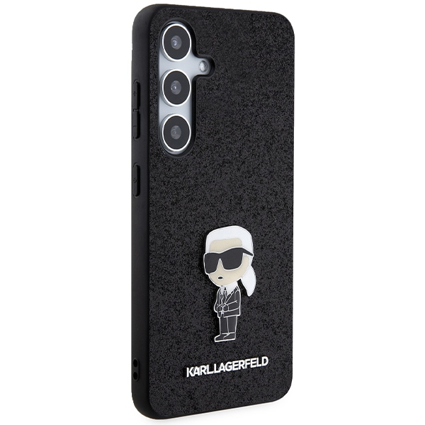 Samsung S24 black Ikonik Fixed Glitter Metal PIN KARL LAGERFELD nugarėlė 3