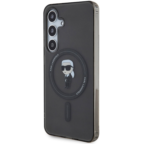 Samsung S24 black MagSafe Ikonik IML KARL LAGERFELD nugarėlė 1