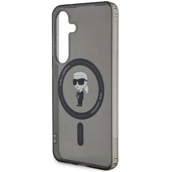 Samsung S24 black MagSafe Ikonik IML KARL LAGERFELD nugarėlė 5