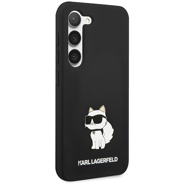 Samsung S24 black Silicone Choupette KARL LAGERFELD nugarėlė 3
