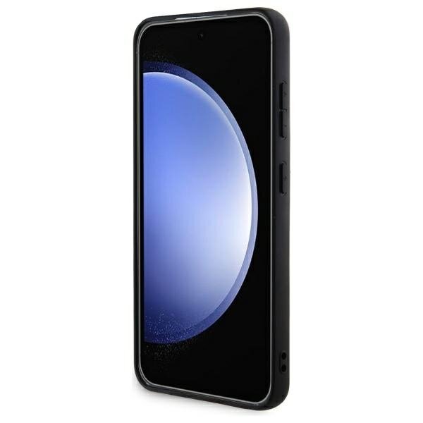 Samsung S24 brown Big Metal Logo GUESS nugarėlė 6