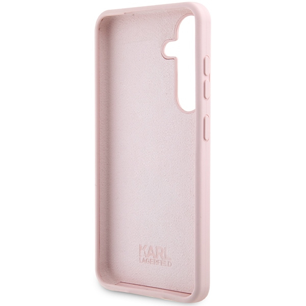 Samsung S24 PLUS pink Silicone Choupette KARL LAGERFELD nugarėlė 6