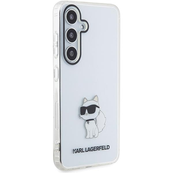 Samsung S24 PLUS transparent Choupette IML KARL LAGERFELD nugarėlė 3