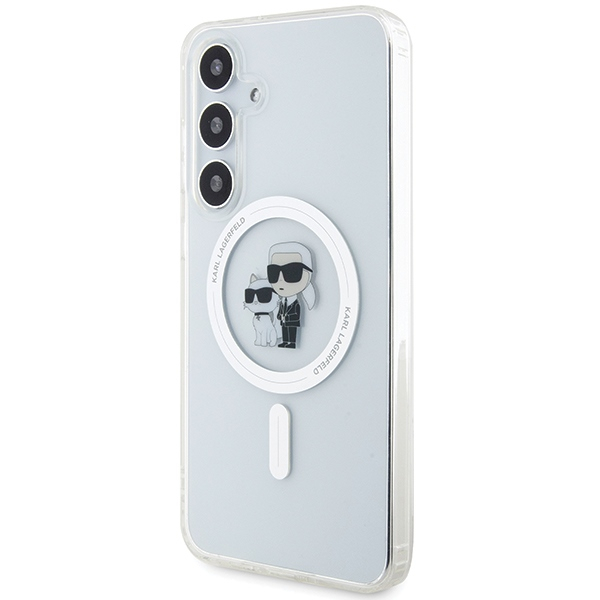 Samsung S24 transparent Karl&Choupette IML MagSafe KARL LAGERFELD nugarėlė 1