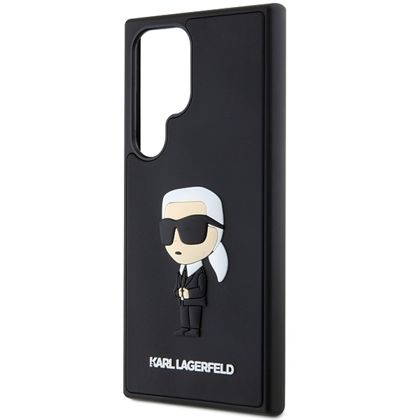 Samsung S24 ULTRA 3D black Rubber Ikonik KARL LAGERFELD nugarėlė 5