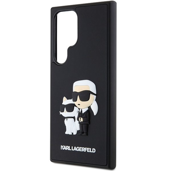 Samsung S24 ULTRA black 3D Rubber Karl&Choupette KARL LAGERFELD nugarėlė 5