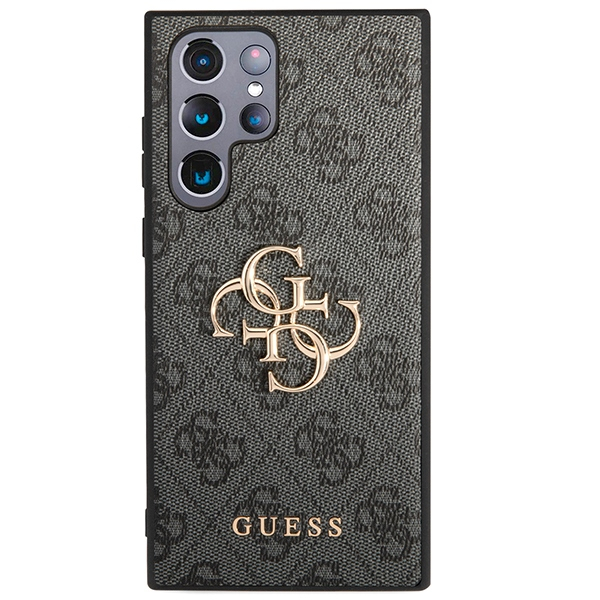 Samsung S24 ULTRA black Big Metal Logo GUESS nugarėlė 2