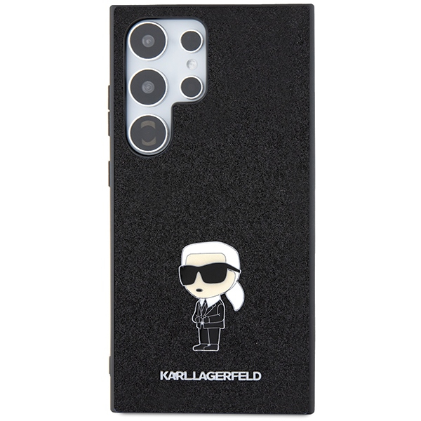 Samsung S24 ULTRA black Ikonik Fixed Glitter Metal PIN KARL LAGERFELD nugarėlė 2