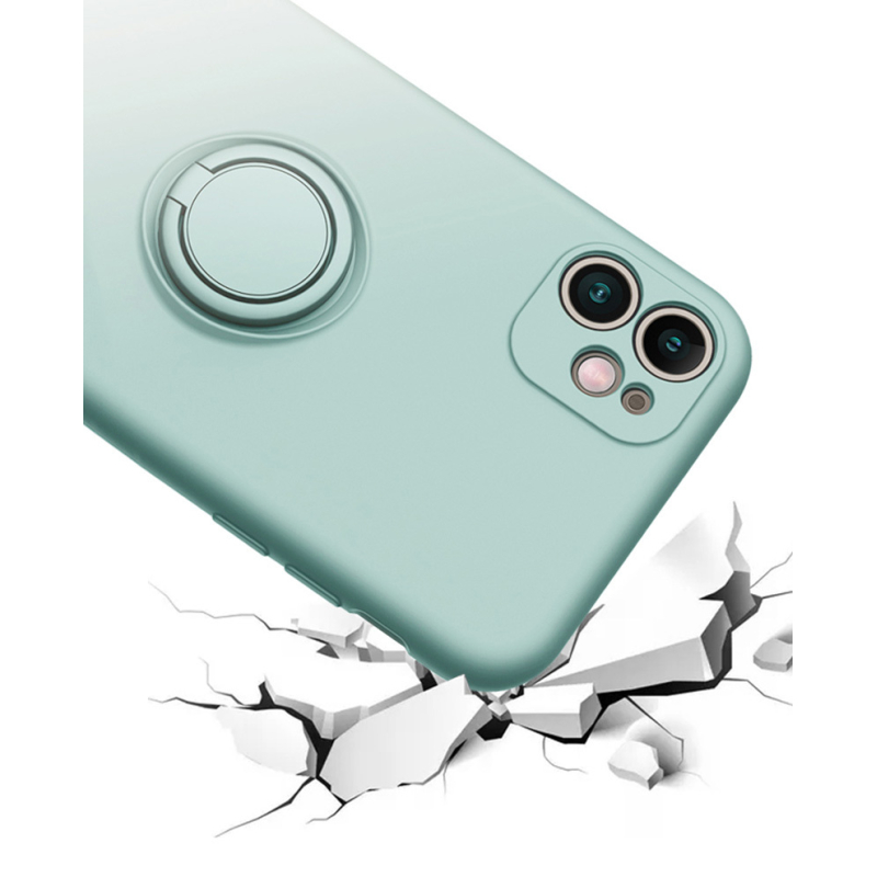 Samsung A32 5G raudona VENNUS SILICONE RING nugarėlė 8