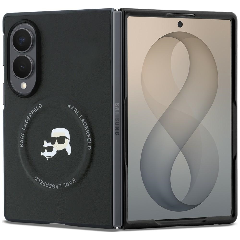Samsung FOLD8 black MagSafe PU Karl & Choupette Heads KARL LAGERFELD nugarėlė KLHMZFD7PSMLRKCK