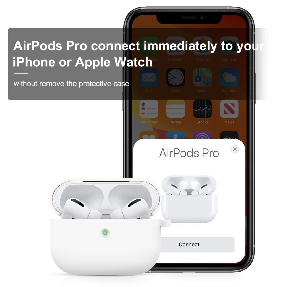 Silikoninis dėklas Airpods PRO baltas 5