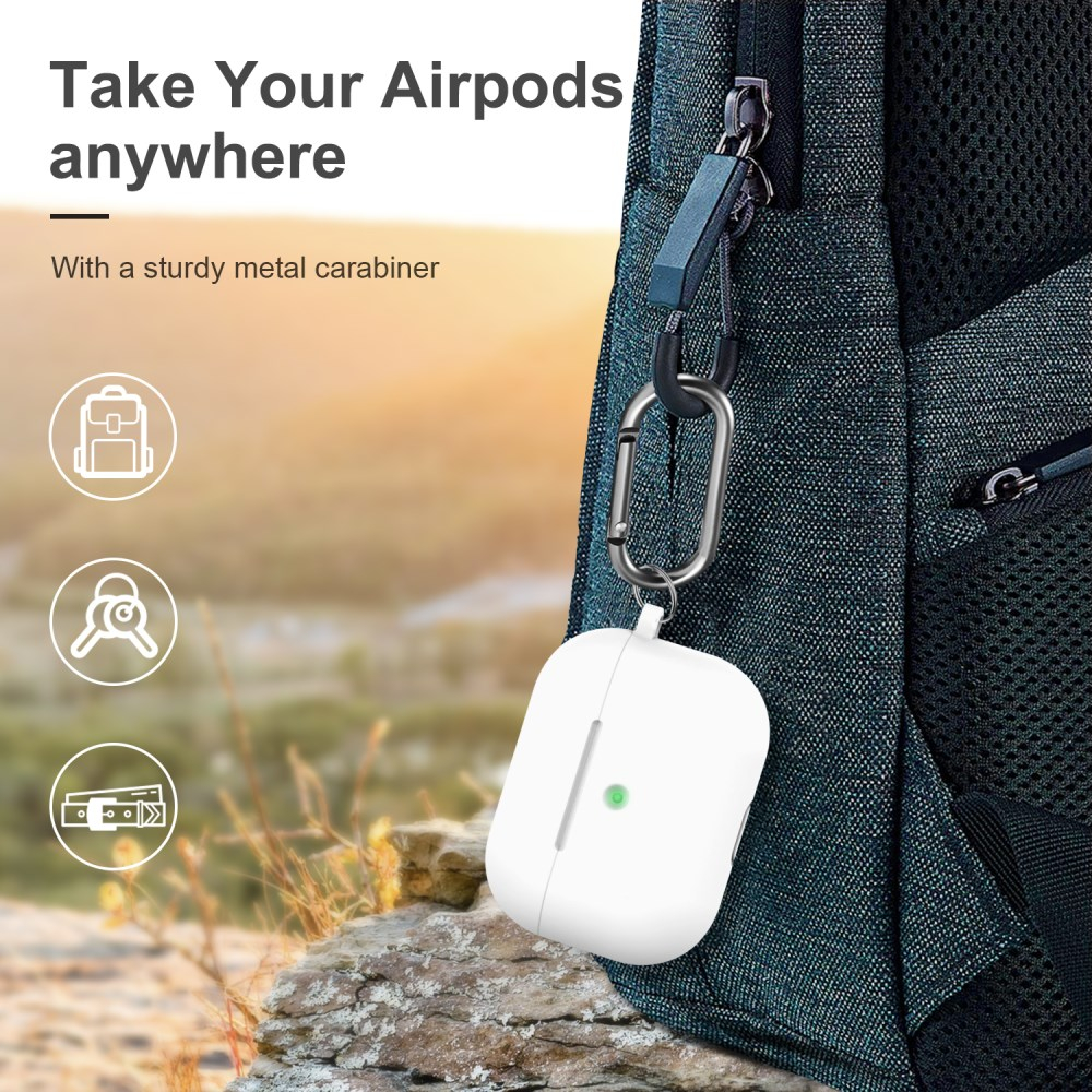Silikoninis dėklas Airpods PRO baltas 6