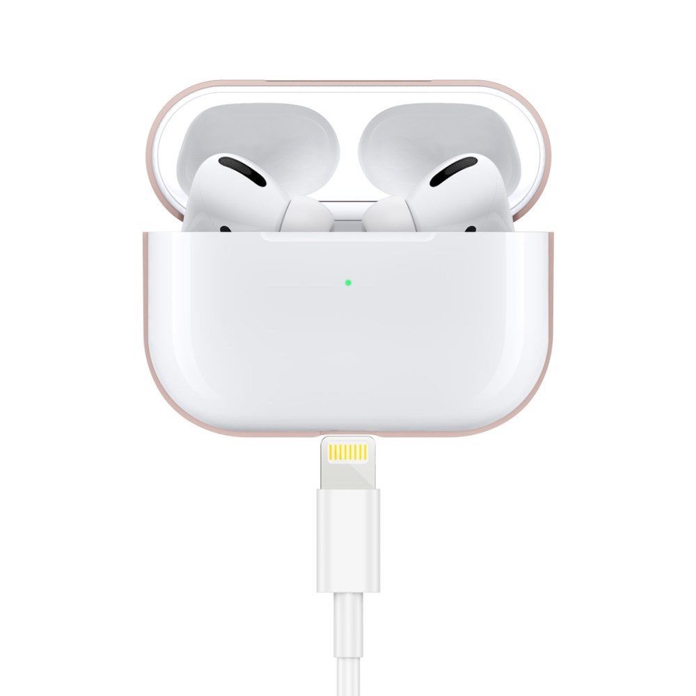 Silikoninis Visible dėklas Airpods PRO kreminis 2