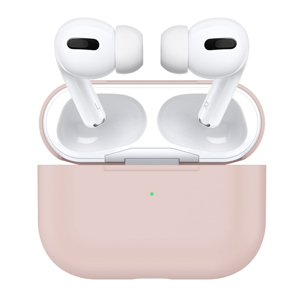 Silikoninis Visible dėklas Airpods PRO kreminis