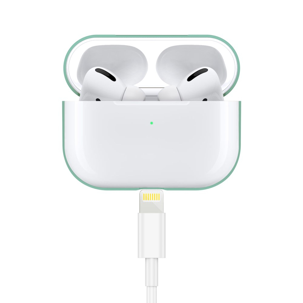 Silikoninis Visible dėklas Airpods PRO mėtos spalvos 2