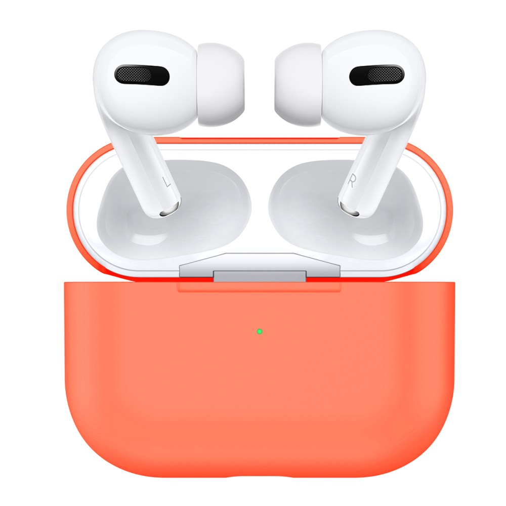 Silikoninis Visible dėklas Airpods PRO oranžinis
