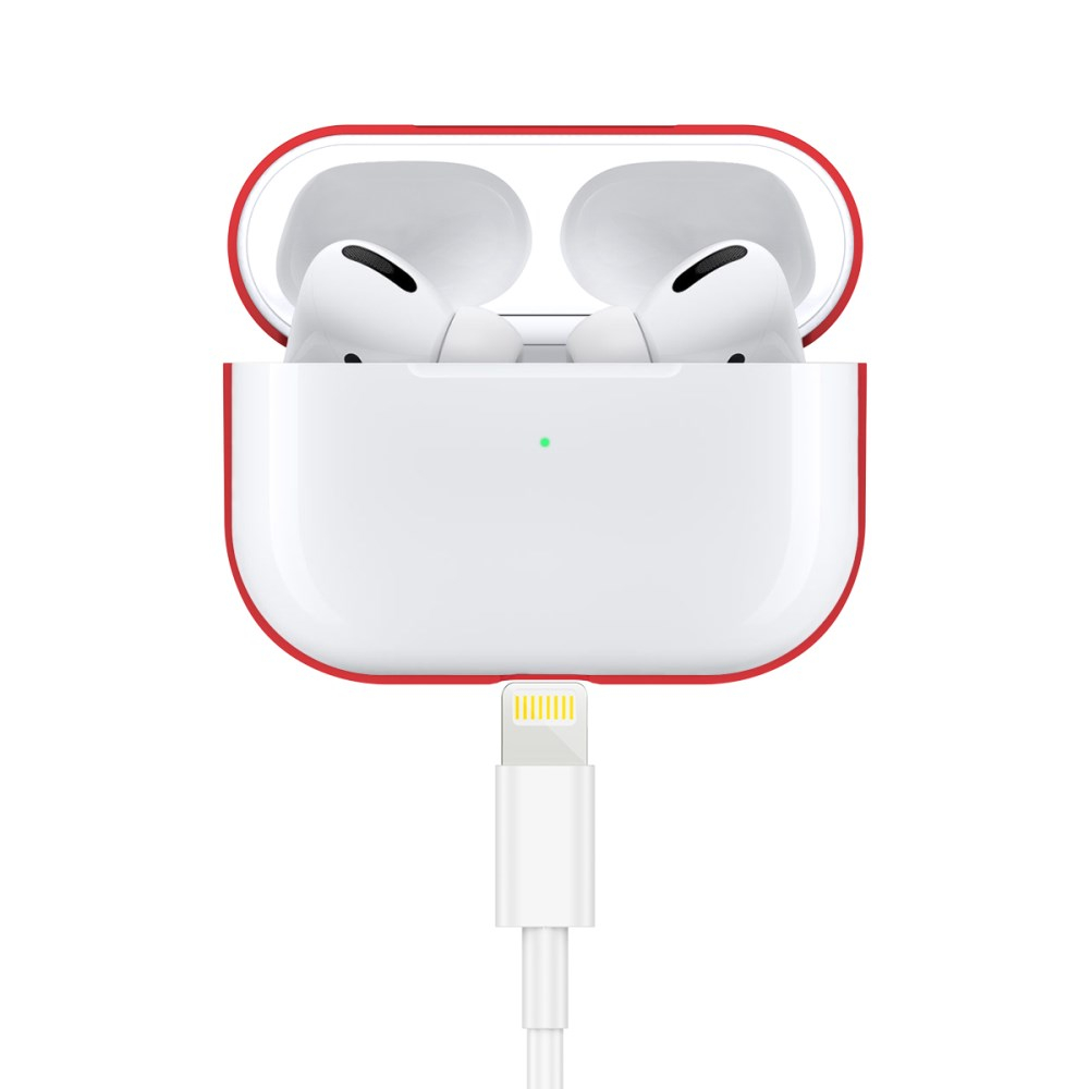 Silikoninis Visible dėklas Airpods PRO raudonas 2