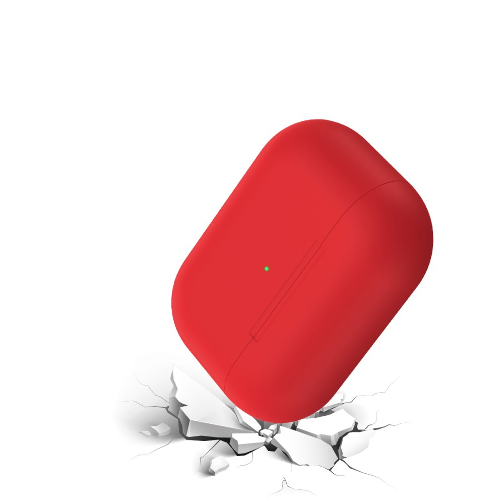 Silikoninis Visible dėklas Airpods PRO raudonas 4