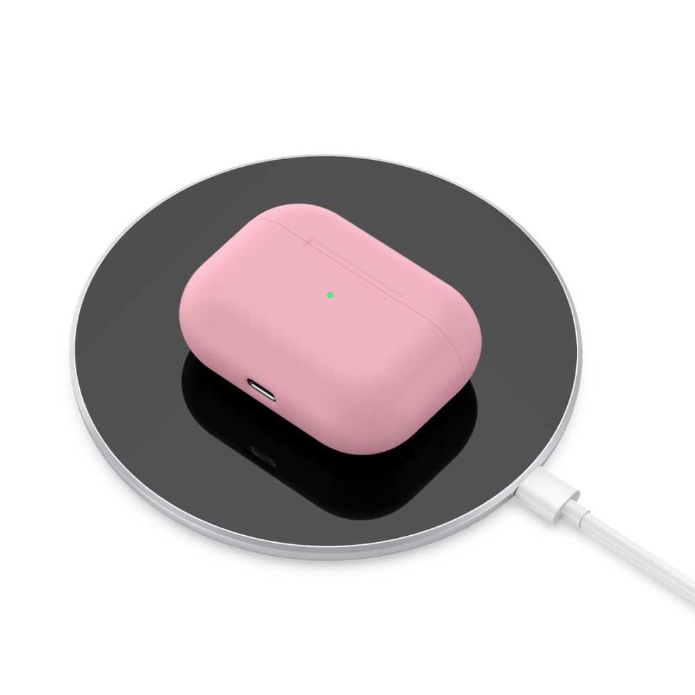 Silikoninis Visible dėklas Airpods PRO šviesiai rožinis 3