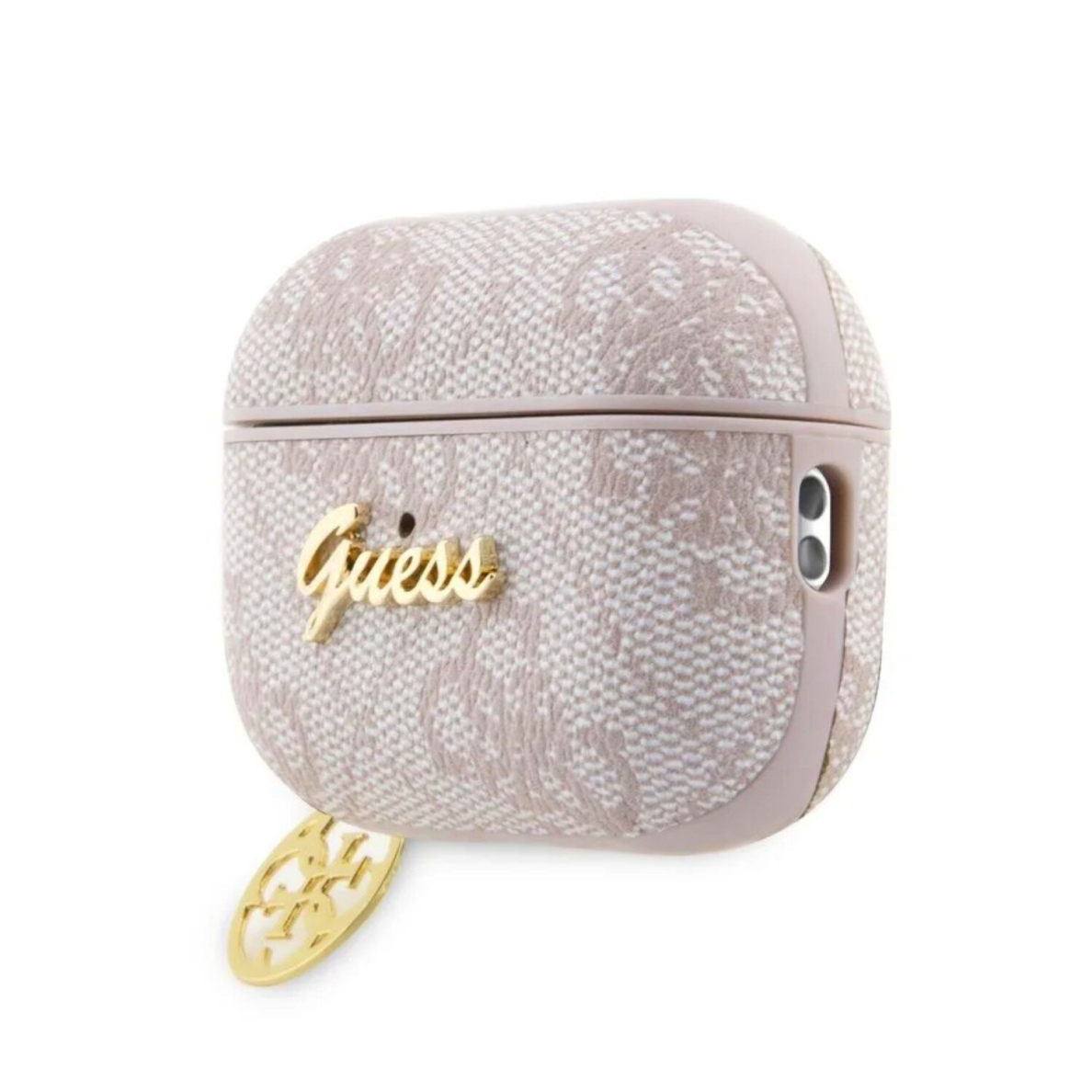 Silikoninis GUESS GUAP2G4GSMP pink Airpods Pro 2nd Gen dėklas 2