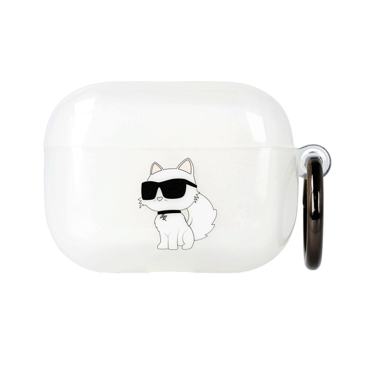 Silikoninis KARL LAGERFELD clear NFT Choupette AirPods PRO dėklas