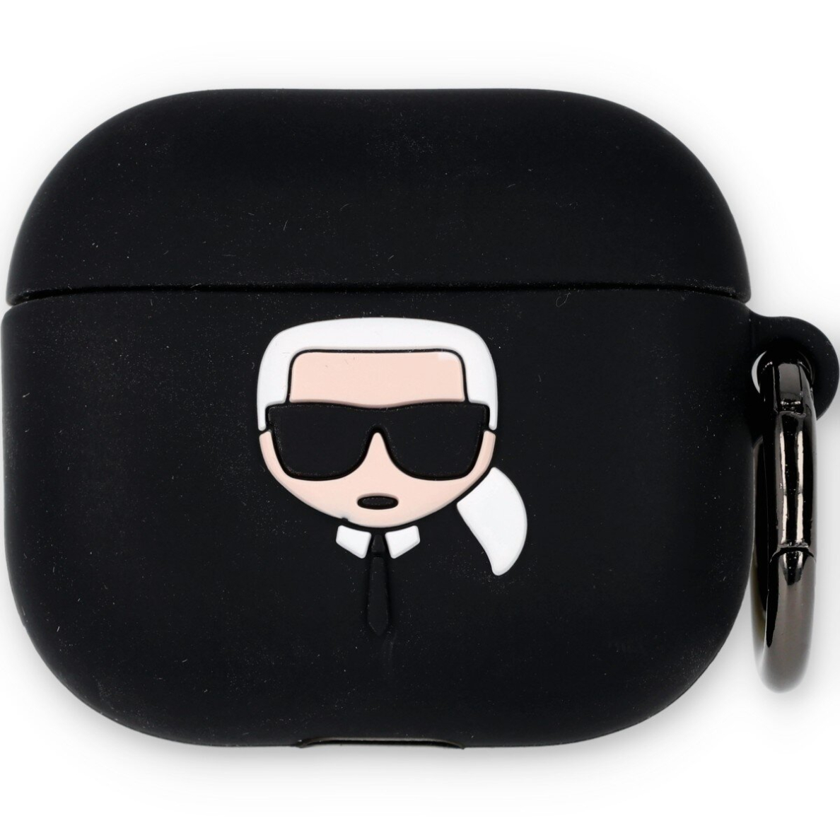 Silikoninis KARL LAGERFELD juodas KLACA3SILKHBK AirPods 3 dėklas