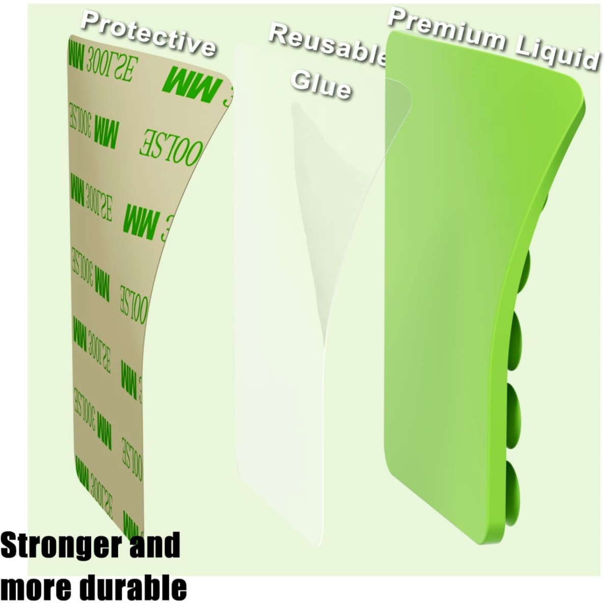 Silikoninis klijuojamas laikiklis telefonui green 1 Silikoninis klijuojamas laikiklis telefonui green 1