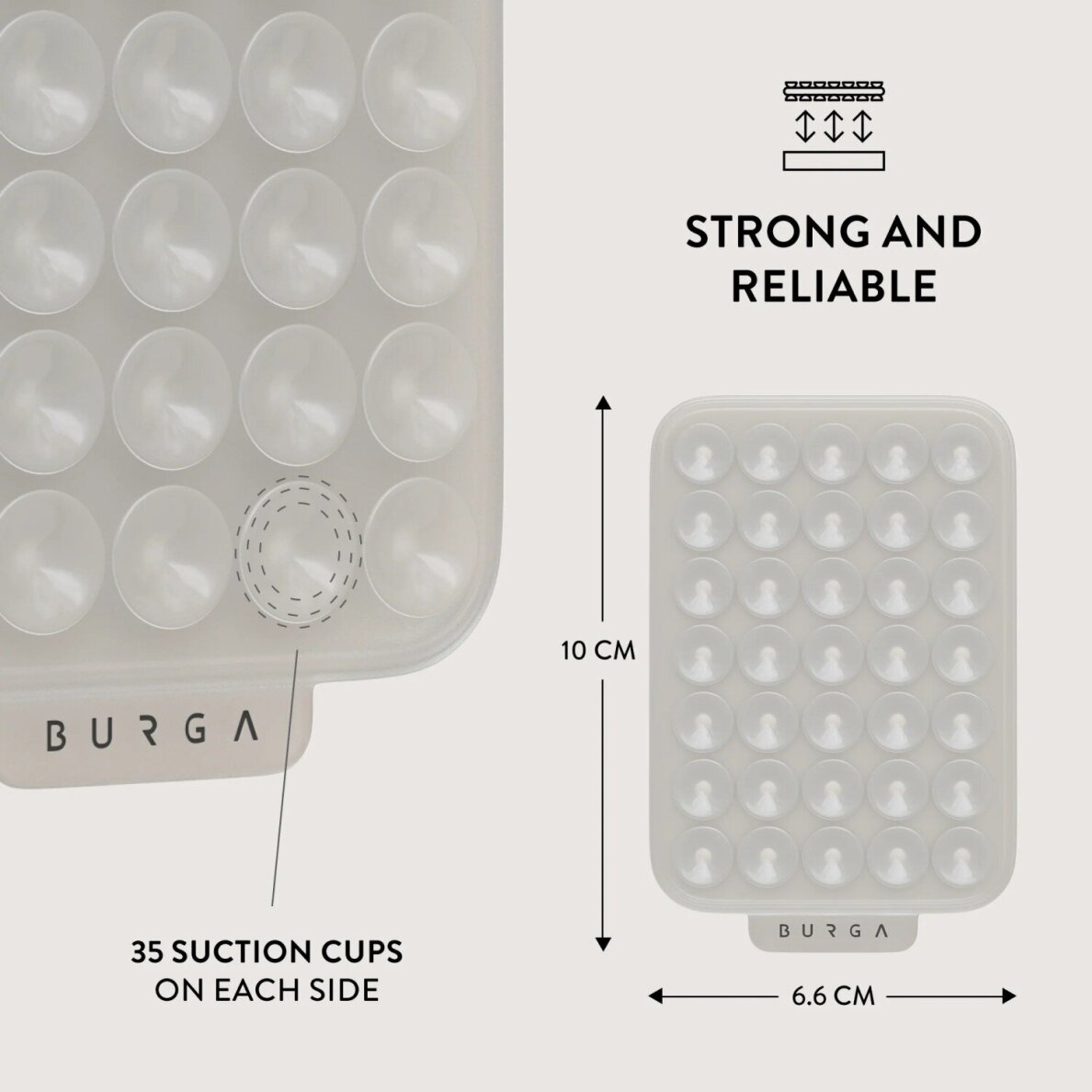 Silikoninis laikiklis telefonui StickPad Cloud BURGA 2 Silikoninis laikiklis telefonui StickPad Cloud BURGA 2