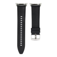 Silikoninė apyrankė PU Coated black Samsung Watch 8 40mm / 44mm / Watch 8 Classic 46 mm Silikoninė apyrankė PU Coated black Samsung Watch 8 40mm / 44mm / Watch 8 Classic 46 mm