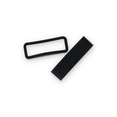 Silikoninė kilpa - fiksatorius laikrodžio dirželiui 22mm black
