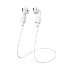 Silikoninė virvutė ausinėms white 0.7m