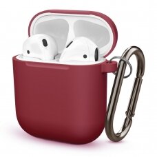 Silikoninis dėklas Airpods bordo