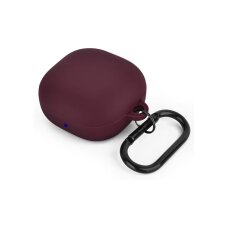 Silikoninis dėklas Samsung Galaxy Buds Live / Pro / Pro 2 bordo su karabinu Silikoninis dėklas Samsung Galaxy Buds Live / Pro / Pro 2 bordo su karabinu