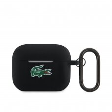 Silikoninis LACOSTE LCA2SLOK black AirPods/AirPods 2 dėklas