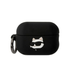 Silikoninis NFT KARL LAGERFELD juodas Airpods Pro 2nd Gen dėklas