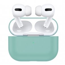 Silikoninis Visible dėklas Airpods PRO melsvas