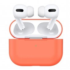 Silikoninis Visible dėklas Airpods PRO oranžinis