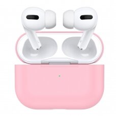 Silikoninis Visible dėklas Airpods PRO šviesiai rožinis