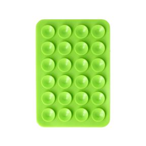 Silikoninis klijuojamas laikiklis telefonui green
